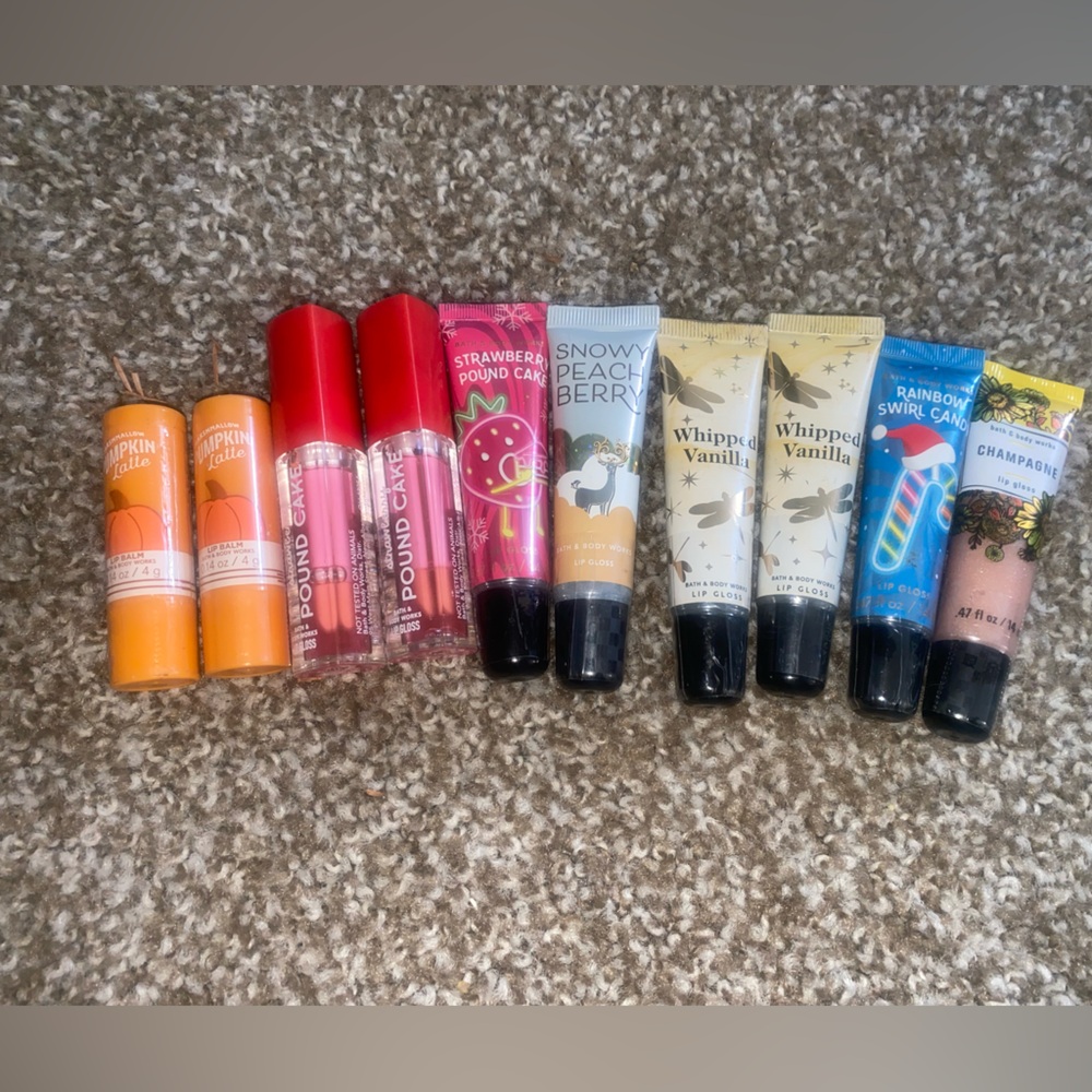 Bath and Body Works Lip Gloss/ Balm Bundle